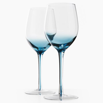 Denby Colours Set of 2 Red Wine Glasses - Blue Image