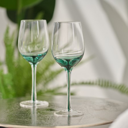 Denby Colours Set of 2 White Wine Glasses - Green primary image