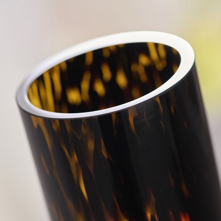 Tortoiseshell Stepped Glass Vase image