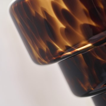 Tortoiseshell Stepped Glass Vase Image