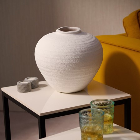 Regola Ceramic White Vase  primary image