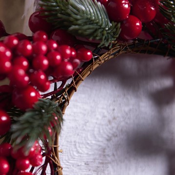 Pine and Berries Wreath Image
