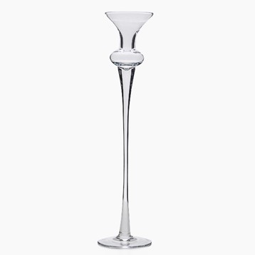 Juliana Clear Large Glass Candle Stick Holder Image