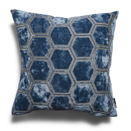 Ivor Blue Velvet Cushion image