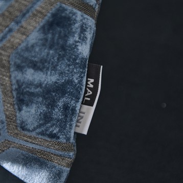 Ivor Blue Velvet Cushion Image