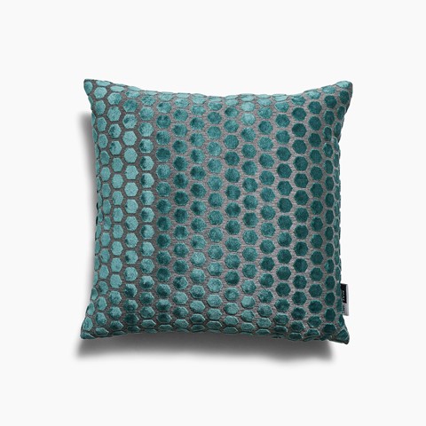 Jorvik Teal Cushion