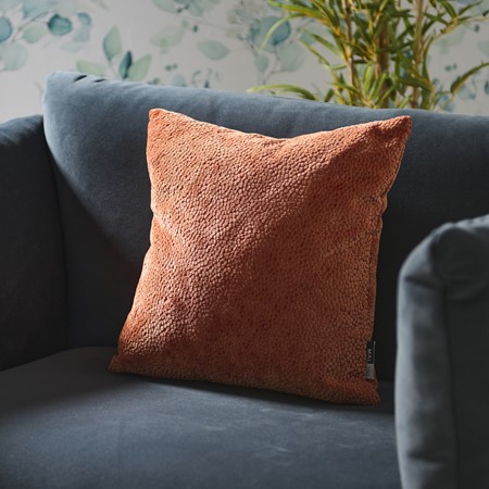 Bingham Orange Velvet Cushion primary image