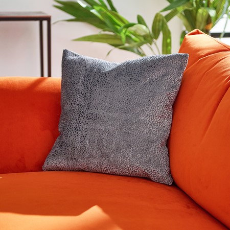 Bingham Silver Velvet Cushion primary image