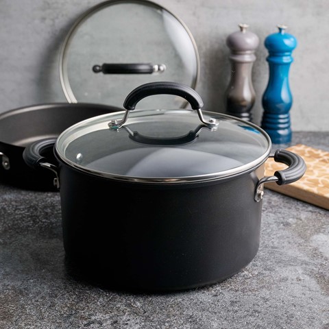 Circulon Total Hard Anodised Stockpot - 24cm