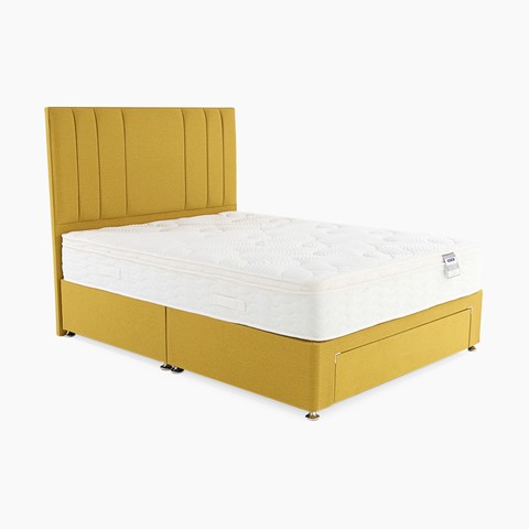 Highgrove Sleep Spa 1200 Memory Hybrid Divan Bed Set