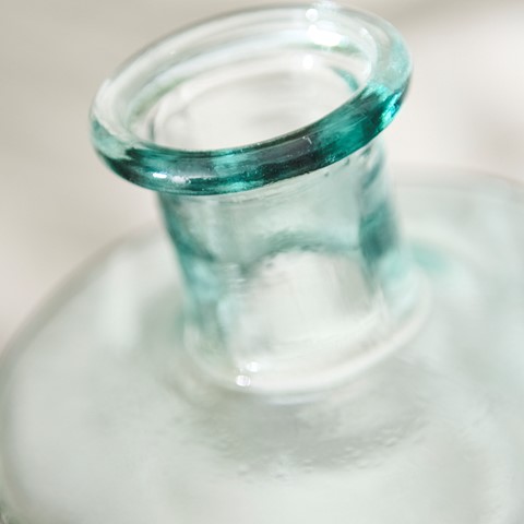 Guan Clear Bottle Glass Vase - 40cm