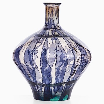 Palermo Black Recycled Glass Vase - 46cm Image