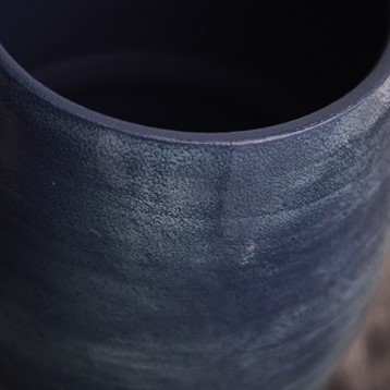 Lester Dark Blue Round Vase Image