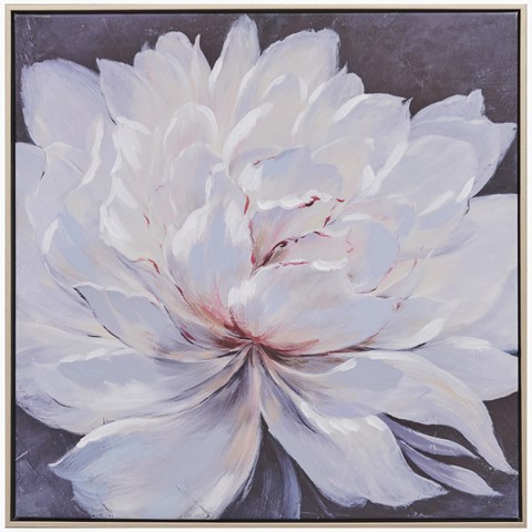 Midnight Bloom Framed Canvas