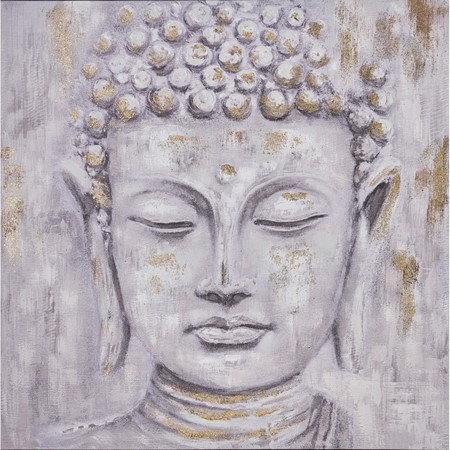 Buddha Natural Framed Canvas image