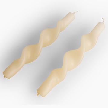 Twisted Candles - Set of 2 Image