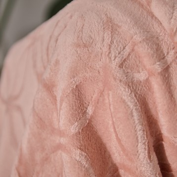 Ultrasoft Pink Embossed Columbus Throw Image