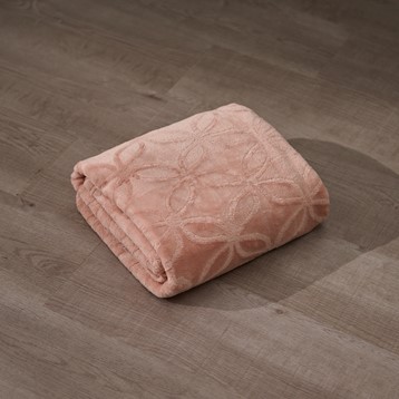 Ultrasoft Pink Embossed Columbus Throw Image