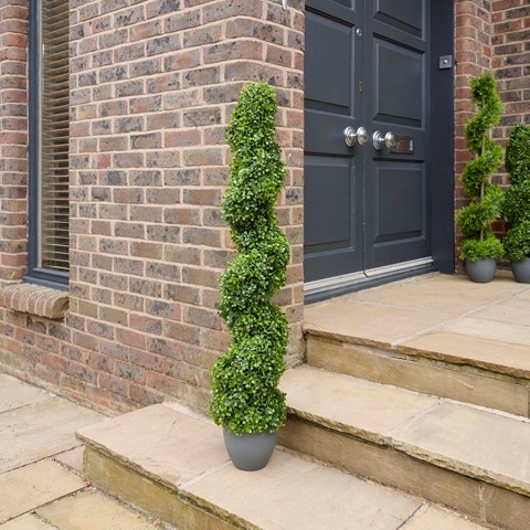 Artificial Medium Topiary Twirl Tree