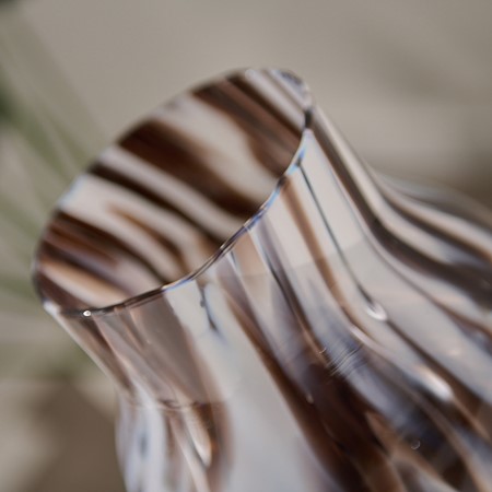 Tortoiseshell Tall Glass Vase image