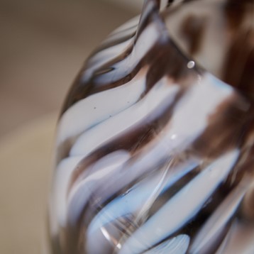 Tortoiseshell Tall Glass Vase Image