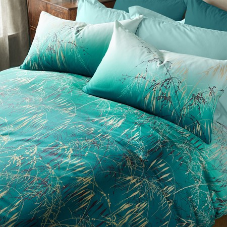 Clarissa Hulse Meadow Grass Pillowcase Pair - Teal primary image