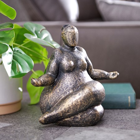 Freya Meditating Feminine Form Resin Sculpture primary image