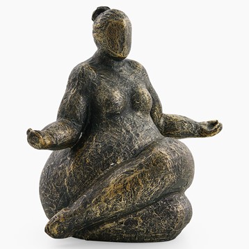 Freya Meditating Feminine Form Resin Sculpture Image
