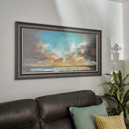 Turquoise Blaze Framed Print primary image