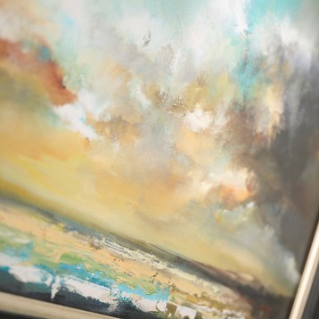 Turquoise Blaze Framed Print Image