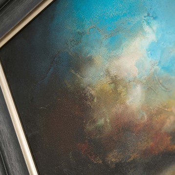 Turquoise Blaze Framed Print Image