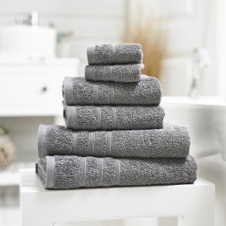Harrison 6 Piece Charcoal Towel Bale primary image