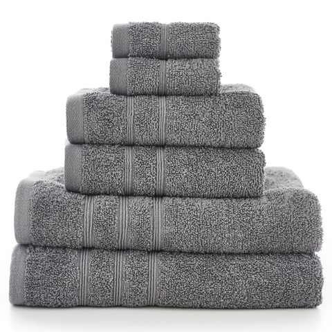 Harrison 6 Piece Charcoal Towel Bale