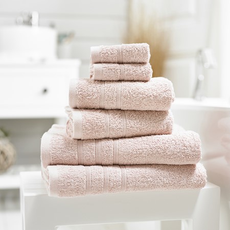 Harrison 6 Piece Towel Bale - Blush primary image
