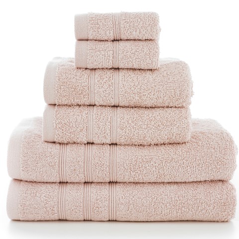 Harrison 6 Piece Blush Towel Bale