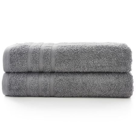 Harrison 2 Piece Charcoal Bath Sheet Towel Bale image