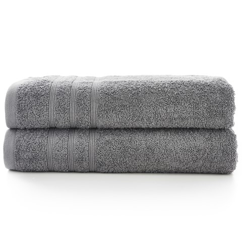 Harrison 2 Piece Charcoal Bath Sheet Towel Bale