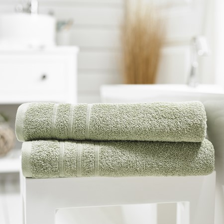 Harrison 2 Piece Sage Bath Sheet Towel Bale primary image