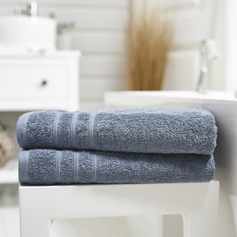 Harrison 2 Piece Airforce Bath Sheet Towel Bale