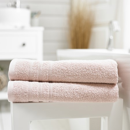 Harrison 2 Piece Bath Sheet Towel Bale - Blush primary image