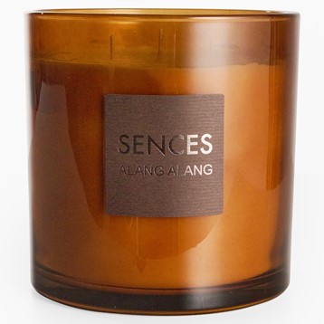 Large Amber 3 Wick Candle Image