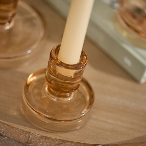 Petra Tan Glass Candle Holder