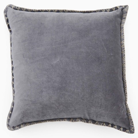 Voyage Steel Stitch Velvet Cushion