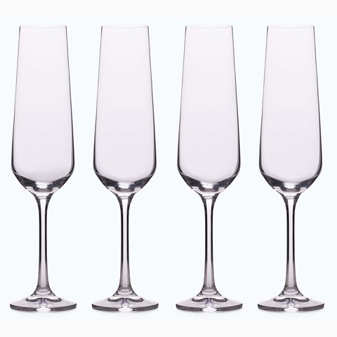 Dartington Cheers Champagne Flutes Set of 4