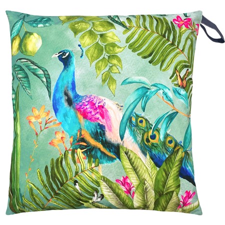 Riva Paoletti Peacock Outdoor Floor Cushion image