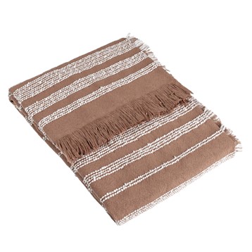 Hoem Jour Pink Linear Woven Throw Image