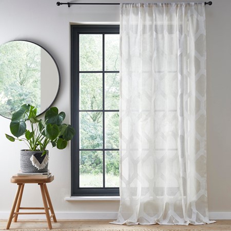 Fushion Linara Voile Curtain Panel - Natural primary image
