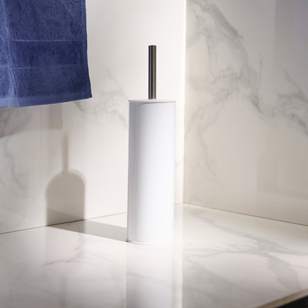 Natura White Toilet Brush & Holder primary image