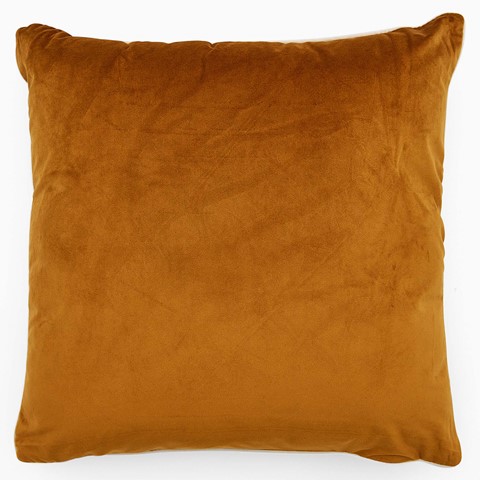 Riva Paoletti Meridian Ginger Velvet Piped Cushion