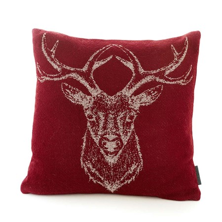 Stag Cushion - Mulberry image